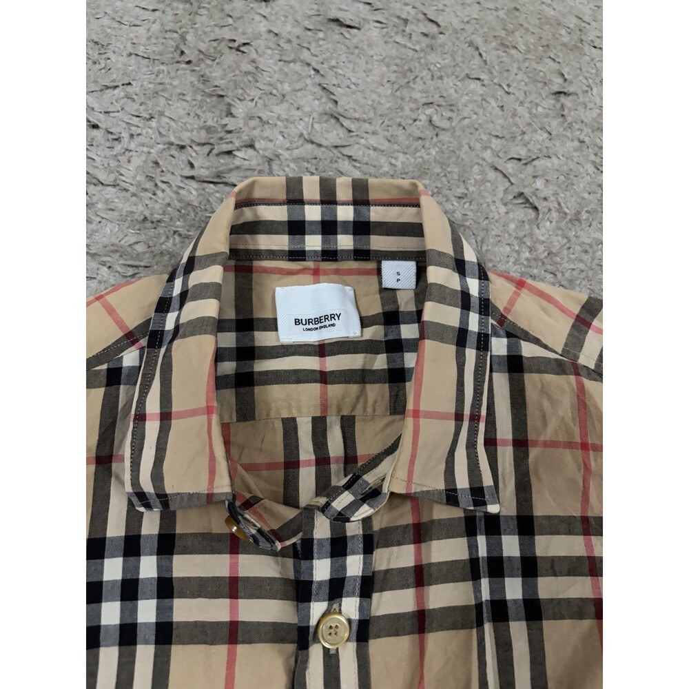 Burberry Brit Women's Brown Nova Check Shirt Size Small - Picture 2 of 7
